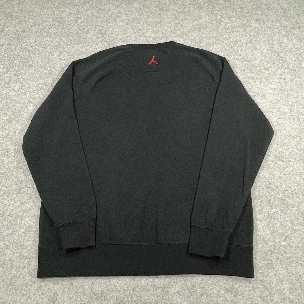 Jordan Mens Sweatshirt XL Black Jumpman Air Graphic Raglan Pullover